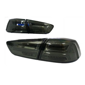 Smoke LED Dynamic Tail Lights Fit For Mitsubishi Lancer CJ EVO X VRX 2007-2018 TL-MB004LS - Machter