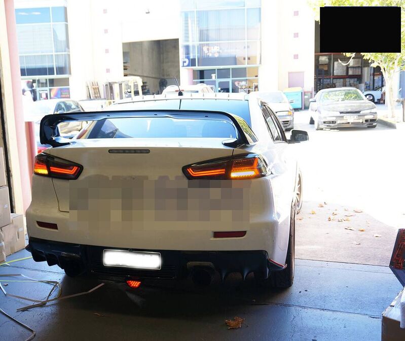 Smoke LED Dynamic Tail Lights Fit For Mitsubishi Lancer CJ EVO X VRX 2007-2018 TL-MB004LS - Machter