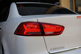 Clear Red LED Dynamic Tail Lights Fit For Mitsubishi Lancer CJ EVO X VRX 2007-2018 TL-MB022LS - Machter