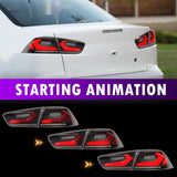 Smoke 3D V4 LED Tail Lights Fit For Mitsubishi Lancer CJ EVO X VRX 2007-2018 TL-MB030LS - Machter
