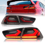 Smoke 3D V4 LED Tail Lights Fit For Mitsubishi Lancer CJ EVO X VRX 2007-2018 TL-MB030LS - Machter