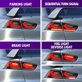 Smoke 3D V4 LED Tail Lights Fit For Mitsubishi Lancer CJ EVO X VRX 2007-2018 TL-MB030LS - Machter