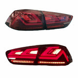 Clear Red 3D V3 LED Tail Lights Fit For Mitsubishi Lancer CJ EVO X VRX 2007-2018 TL-MB031LS - Machter