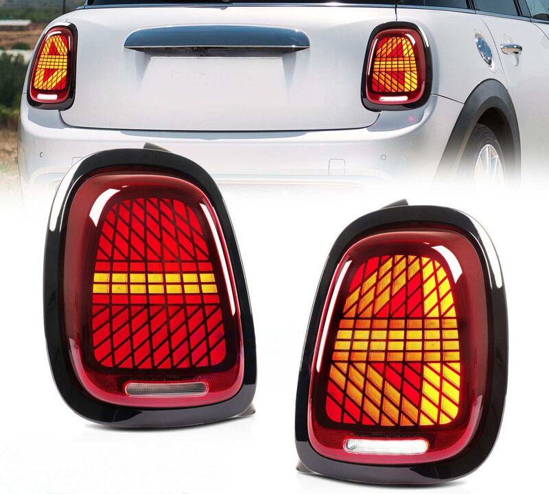 Clear Red LED Sequential Signal Tail Lights Fit For Mini Cooper F55/56/57 2014-2021 TL-MIN001LS - Machter
