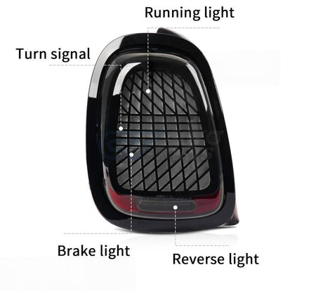 Smoke LED Sequential Signal Tail Lights Fit For Mini Cooper F55/56/57 2014-2021 - Machter