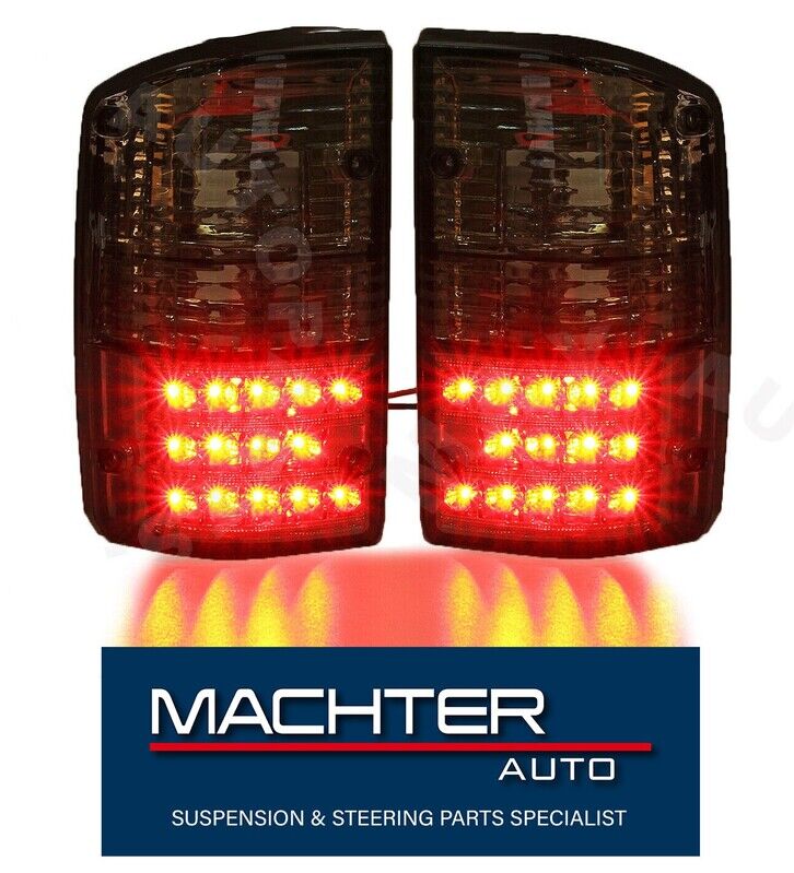 Pair Smoked LED Tail Light Lamps Fit For Nissan Patrol GQ 1&2 Series 1988-1997 TL-NS004 - Machter