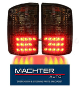 Pair Smoked LED Tail Light Lamps Fit For Nissan Patrol GQ 1&2 Series 1988-1997 TL-NS004 - Machter