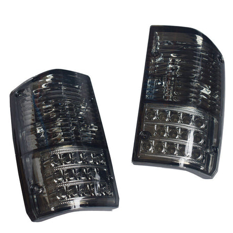 Pair Smoked LED Tail Light Lamps Fit For Nissan Patrol GQ 1&2 Series 1988-1997 - Machter