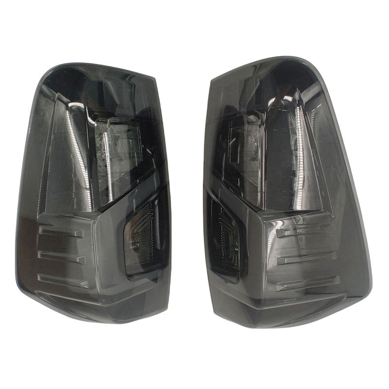 Pair Smoked Black Tail Lights With Bulbs Fit For Nissan Navara NP300 D23 2015-2022 TL-NS010 - Machter