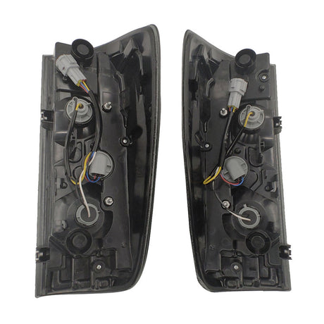 Pair Smoked Black Tail Lights With Bulbs Fit For Nissan Navara NP300 D23 2015-2022 - Machter