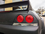 78 Works Fiber Ring LED Taillights Fit For Nissan Skyline R33 GTR GTS25T GTST 1993-1998 TL-NS022LS - Machter