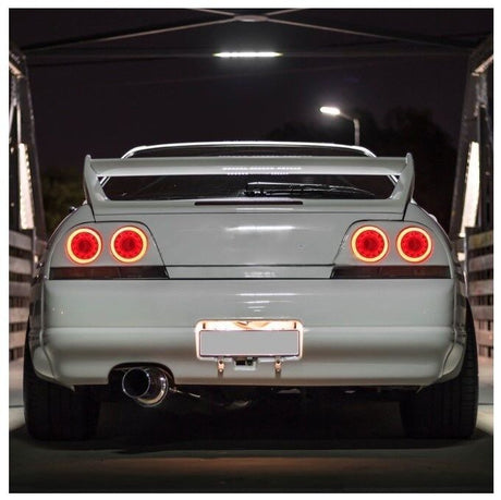 78 Works Fiber Ring LED Taillights Fit For Nissan Skyline R33 GTR GTS25T GTST 1993-1998 - Machter