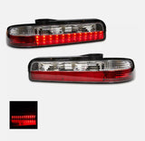 Clear Red LED Tail Lights Fit For Nissan Silvia S13 DMAX 1989-1994 TL-NS026LS - Machter