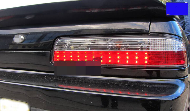 Clear Red LED Tail Lights Fit For Nissan Silvia S13 DMAX 1989-1994 TL-NS026LS - Machter
