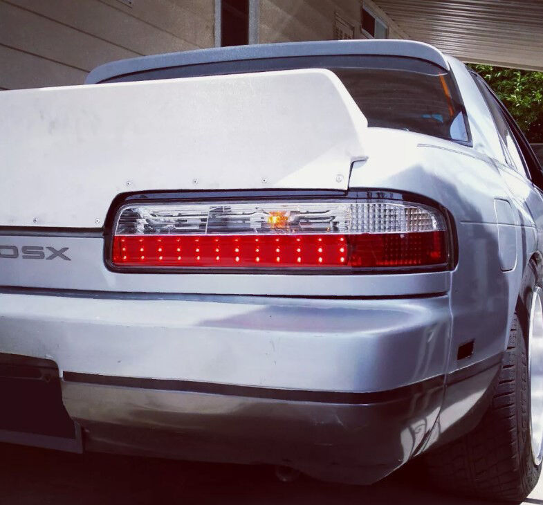 Clear Red LED Tail Lights Fit For Nissan Silvia S13 DMAX 1989-1994 TL-NS026LS - Machter