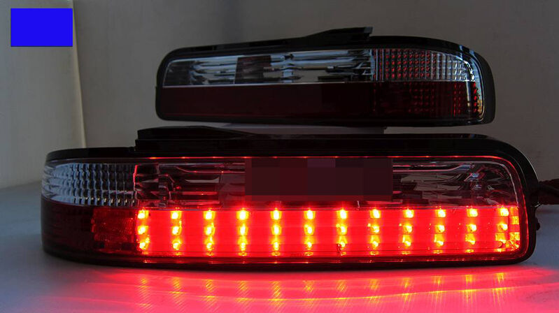 Clear Red LED Tail Lights Fit For Nissan Silvia S13 DMAX 1989-1994 TL-NS026LS - Machter
