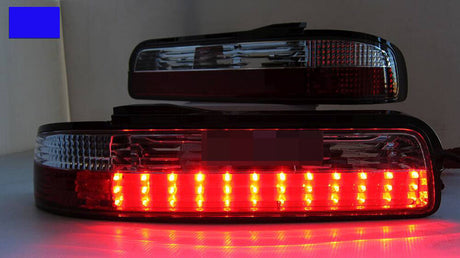 Clear Red LED Tail Lights Fit For Nissan Silvia S13 DMAX 1989-1994 TL-NS026LS - Machter