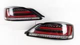 Black Fiber Sequential LED Tail Lights Fit For Nissan 200SX S15 Silvia Spec R 1999-2002 TL-NS030LS - Machter