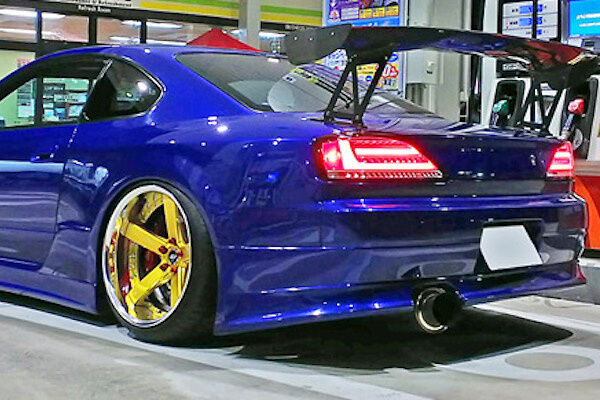 Black Fiber Sequential LED Tail Lights Fit For Nissan 200SX S15 Silvia Spec R 1999-2002 TL-NS030LS - Machter