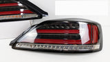 Black Fiber Sequential LED Tail Lights Fit For Nissan 200SX S15 Silvia Spec R 1999-2002 TL-NS030LS - Machter