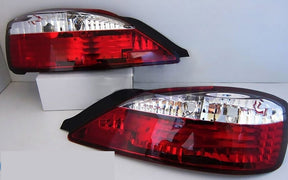 DMAX Clear Red LED Tail Lights Fit For Nissan Silvia 200SX S15 Spec R 1999-2002 TL-NS033LS - Machter