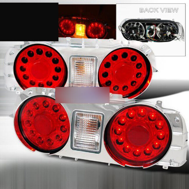 Clear Red LED Tail Lights Fit For Nissan Skyline R32 GTR GTST RB26 1989-1994 TL-NS034LS - Machter