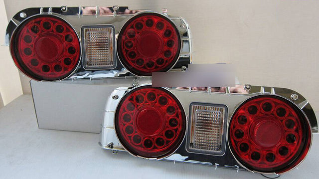 Clear Red LED Tail Lights Fit For Nissan Skyline R32 GTR GTST RB26 1989-1994 TL-NS034LS - Machter