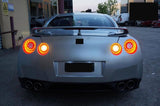 Crystal Eye Smoke Red 3D LED Stripe Bar Tail Lights Fit For Nissan GTR R35 VQ38 2007-2021 TL-NS035LS - Machter