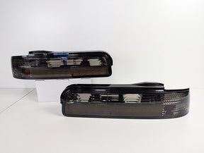 Smoke LED Tail Lights Fit For Nissan Silvia S13 DMAX 1989-1994 TL-NS040LS - Machter