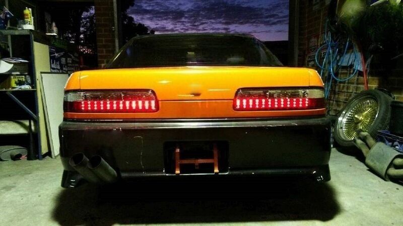 Smoke LED Tail Lights Fit For Nissan Silvia S13 DMAX 1989-1994 TL-NS040LS - Machter