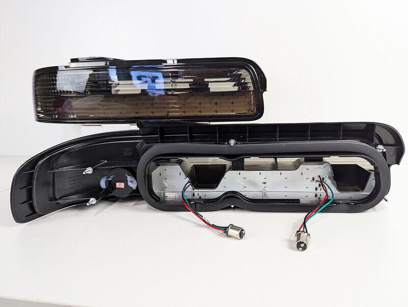 Smoke LED Tail Lights Fit For Nissan Silvia S13 DMAX 1989-1994 TL-NS040LS - Machter