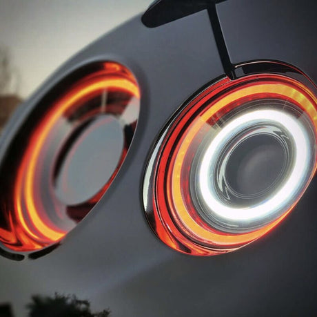 HRS Smoke 3D LED Taillights Fit For Nissan GTR R35 â€“ The Elite Series 2007-2024 TL-NS046LS - Machter