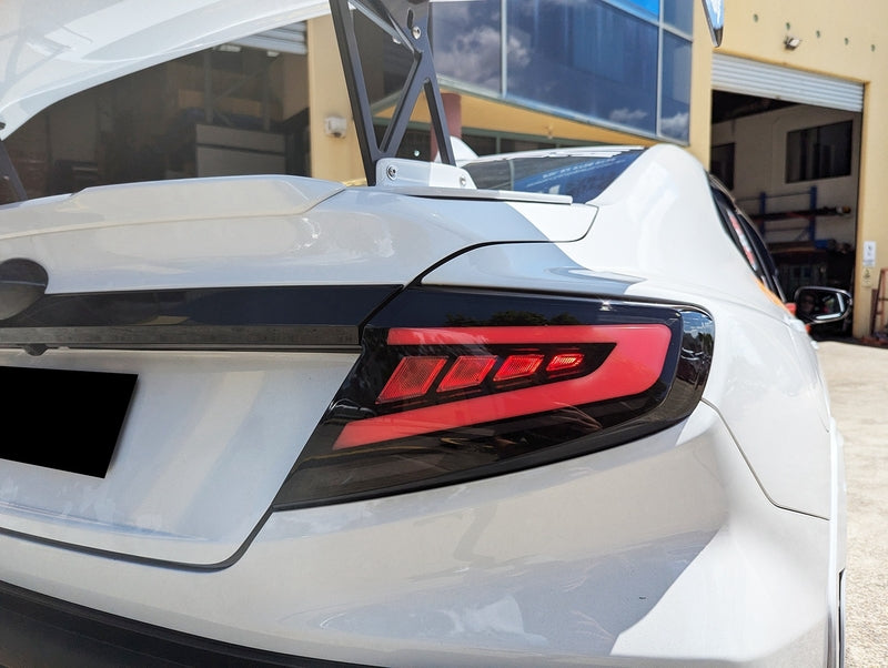 V2 Smoke Black LED Dynamic Tail Lights Fit For Subaru WRX VB 2022-2024 TL-SB023LS - Machter