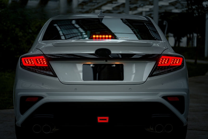 Black Red Full LED Dynamic Tail Lights Fit For Subaru WRX VB 2022-2024 TL-SB024LS - Machter