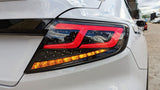 Black Red Full LED Dynamic Tail Lights Fit For Subaru WRX VB 2022-2024 TL-SB024LS - Machter