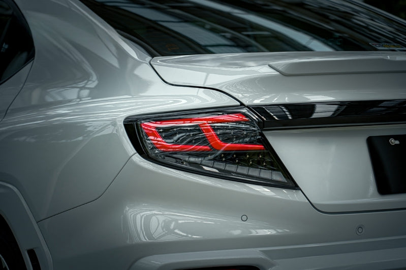 Black Red Full LED Dynamic Tail Lights Fit For Subaru WRX VB 2022-2024 TL-SB024LS - Machter