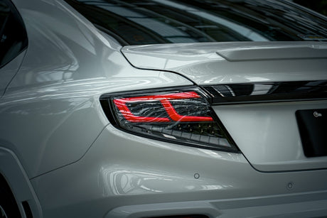 Black Red Full LED Dynamic Tail Lights Fit For Subaru WRX VB 2022-2024 TL-SB024LS - Machter