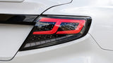 Black Red Full LED Dynamic Tail Lights Fit For Subaru WRX VB 2022-2024 TL-SB024LS - Machter