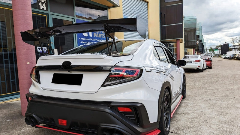 Black Red Full LED Dynamic Tail Lights Fit For Subaru WRX VB 2022-2024 TL-SB024LS - Machter