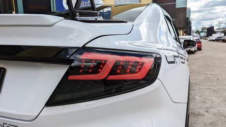 Smoke Black Full LED Dynamic Tail Lights Fit For Subaru WRX VB 2022-2024 - Machter