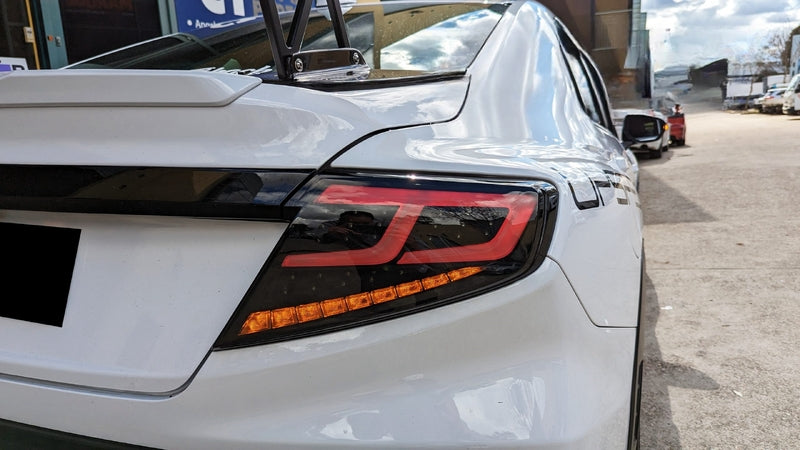 Smoke Black Full LED Dynamic Tail Lights Fit For Subaru WRX VB 2022-2024 TL-SB026LS - Machter