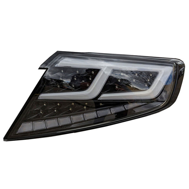 Black With White Bar Full LED Dynamic Tail Lights Fit For Subaru WRX VB 2022-2024 TL-SB030LS - Machter