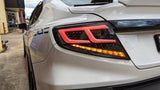 Black With White Bar Full LED Dynamic Tail Lights Fit For Subaru WRX VB 2022-2024 TL-SB030LS - Machter