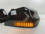 V5 Smoke Black Full LED Tail Lights Dynamic Indicator Fit For Subaru WRX STI 2015-2021 TL-SB036LS - Machter
