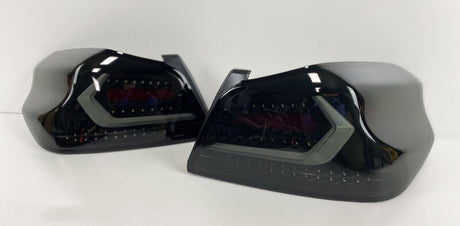 V5 Smoke Black Full LED Tail Lights Dynamic Indicator Fit For Subaru WRX STI 2015-2021 TL-SB036LS - Machter