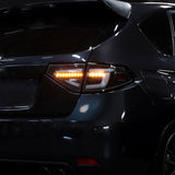 Spec D Black 3D LED Tail Light Dynamic Signal Fit For Subaru Impreza G3 WRX RS STI Hatchback TL-SB037LS - Machter