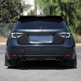 Spec D Black 3D LED Tail Light Dynamic Signal Fit For Subaru Impreza G3 WRX RS STI Hatchback TL-SB037LS - Machter