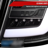 Spec D Black 3D LED Tail Light Dynamic Signal Fit For Subaru Impreza G3 WRX RS STI Hatchback TL-SB037LS - Machter