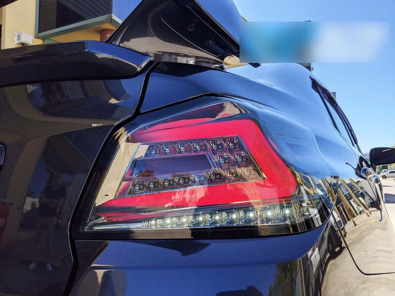 V4 Smoke LED Dynamic Tail Lights Fit For Subaru WRX STI VA 2015-2021 TL-SB042LS - Machter