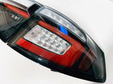 Black (Red Bar) LED Tail Lights Dynamic Signal Fit For Subaru Impreza WRX RS STI Hatchback 2008-2013 TL-SB043LS - Machter
